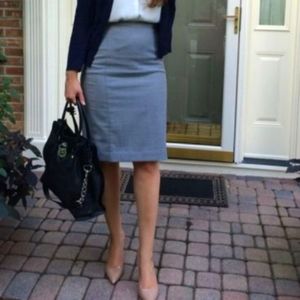 ARITZIA Talula Babaton Grey Wool Skirt
